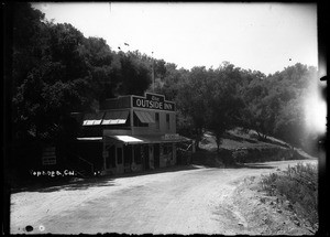 Exterior view of the Outside Inn in Topanga Canyon, ca.1915