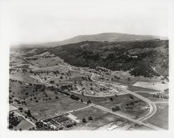 Aerial view of Oakmont, Santa Rosa, California, 1967
