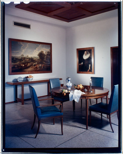 Ruskin, Lewis J., residence. Dining room