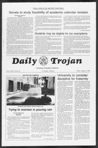 Daily Trojan, Vol. 72, No. 60, January 06, 1978