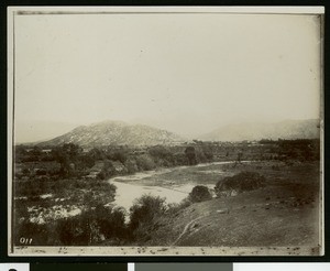 Scenic view in Riverside County of Mount Rubidoux, ca.1900