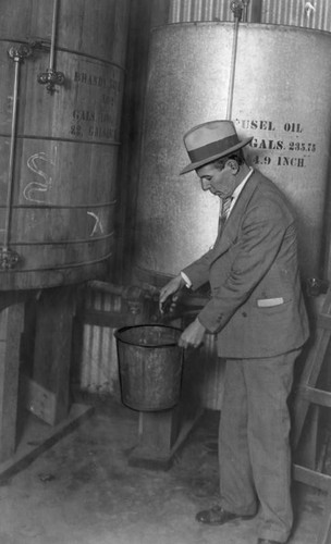 Brandy vat at Baumgarteker's Winery