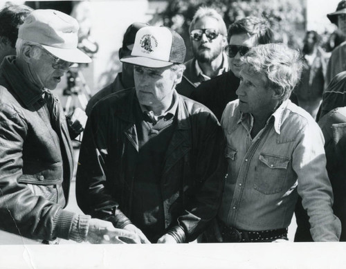 Haskell Wexler, Dennis Hopper, and Chuck Waters