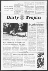 Daily Trojan, Vol. 72, No. 17, October 12, 1977