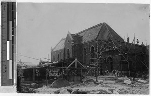 Reconstruction of the Cathedral of Hakodate, Japan, August 28, 1909