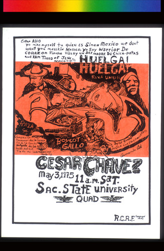 Cesar Chavez, Announcement Poster for