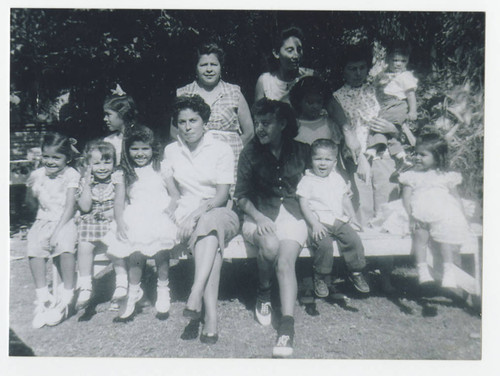 Marquez family at the Marquez Ranch, Santa Fe Springs, California