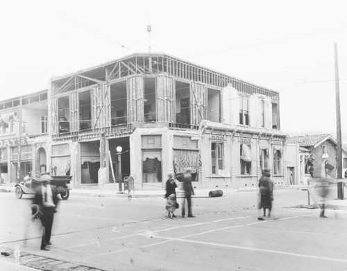 Santa Barbara 1925 Earthquake Damage - 800 Block State Street