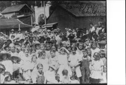 Group of children at Camp Meeker, California, July 4, 1912