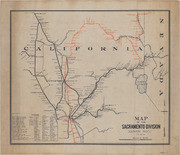 Map of the Sacramento Division--Southern Pacific