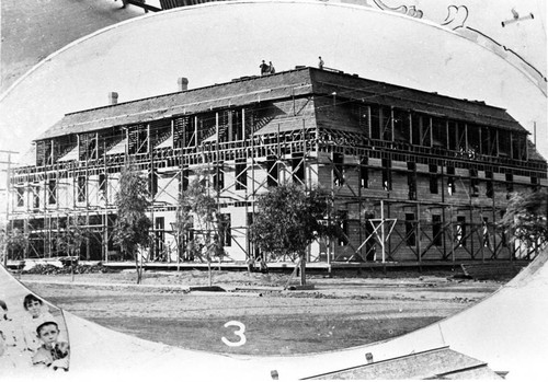 Construction of Old Maywood Hotel