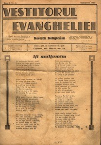 The herald of Gospel, 1945, vol, 1, no. 3 = Vestitorul Evangheliei, 1945, anul I, nr 3
