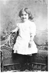 Unidentified young girl, about 1890s