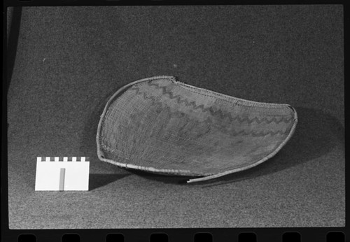 Indian Baskets. Catalog number on card in photo. Two negatives bracheted