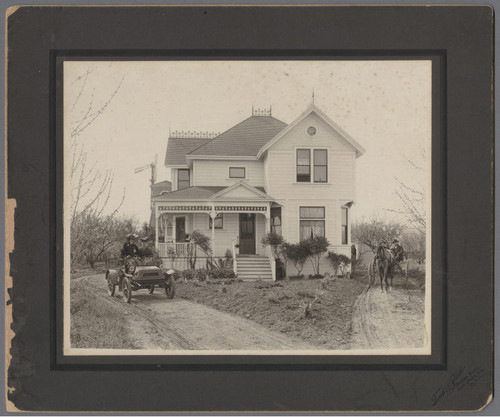 Ted Wilson Home on Winchester Rd., Santa Clara, ca. 1910
