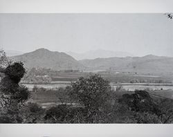 View looking north towards Fitch Mountain, Healdsburg, California, 1880s