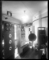 Radio station equipment room