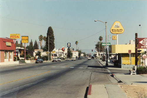 Ramsey Street looking east from 5th Street in Banning, California