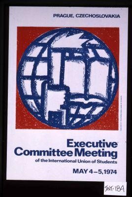 Prague Czechoslovakia. Executive Committee Meeting of the International Union of Students, May 4-5, 1974