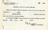 Certified copy of Birth Certificate, Hagime Sakawye, 1938