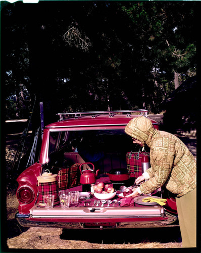Ford Times. Station wagon picnic