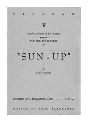 Sun-Up, 1952