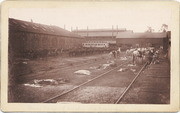 [Southern Pacific Railroad Sacramento Shops complex: soldiers camped within Shops complex during Pullman strike of 1894.]