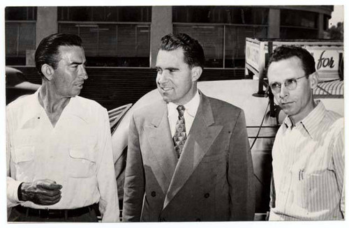 Richard Nixon campaigning in Reseda, circa 1952