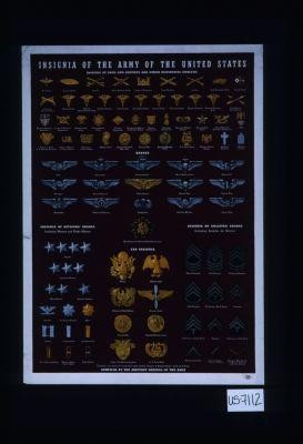 Insignia of the Army of the United States. ... Compiled by the Adjutant General of the Army