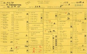 WPA household census for 222 W 11TH, Los Angeles