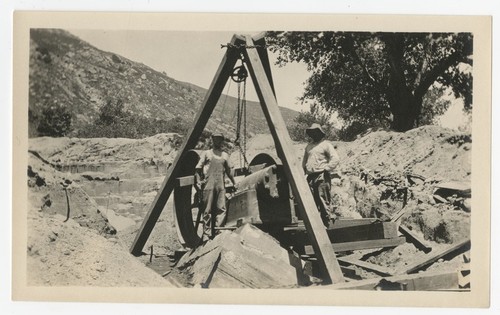 Damage to the San Diego flume after the 1916 flood