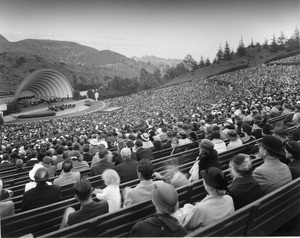The audience's view of a Hollywood Bowl concert