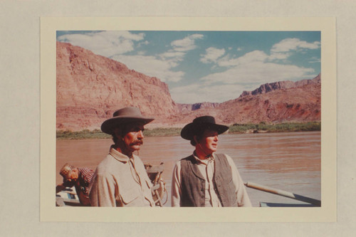 Guy Forcier and Bill Belknap as members of the Powell crew. Lees Ferry