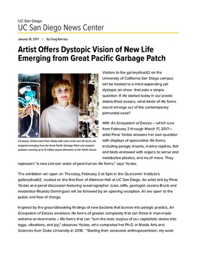 Artist Offers Dystopic Vision of New Life Emerging from Great Pacific Garbage Patch
