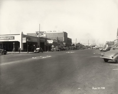 Stockton - Streets - c.1930 - 1939: Corner of Miner Ave. and Hunter St ...