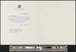 Brand Whitlock, letter, 1913-11-21, to Hamlin Garland