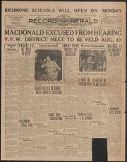 Richmond Record Herald - 1930-08-06