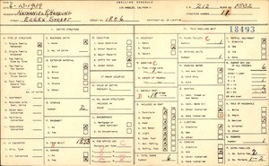 WPA household census for 1806 ESSEX STREET, Los Angeles