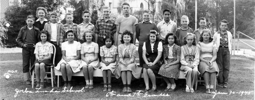 6th and 7th grades, Yorba Linda Grammar School, Jan. 1945