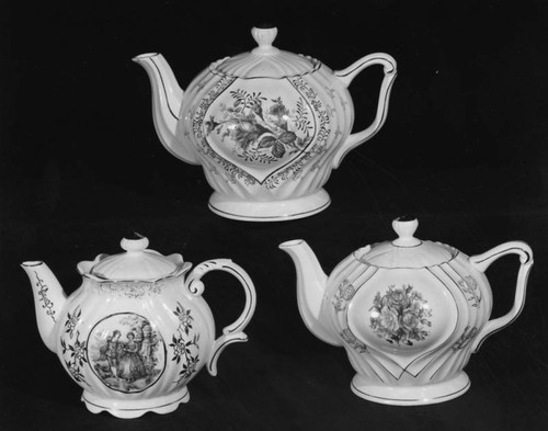 Finely decorated teapots