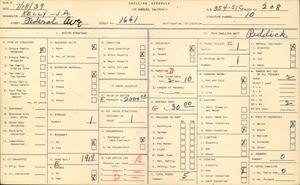 WPA household census for 1661 FEDERAL AVE, Los Angeles
