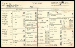 WPA household census for 235 West 84th Place, Los Angeles County
