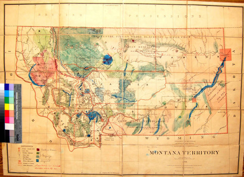 Montana Territory : Compiled from the official records of the General Land Office and other sources / By C. Roeser, Principal Draughtsman G.L.O