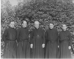 Richard A. Gleeson, S.J., and four Jesuits