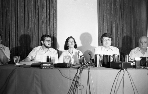 Junta of National Reconstruction press conference, Nicaragua, 1979