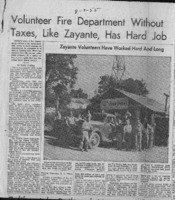 Volunteer Fire Department without taxes, like Zayante, has hard job