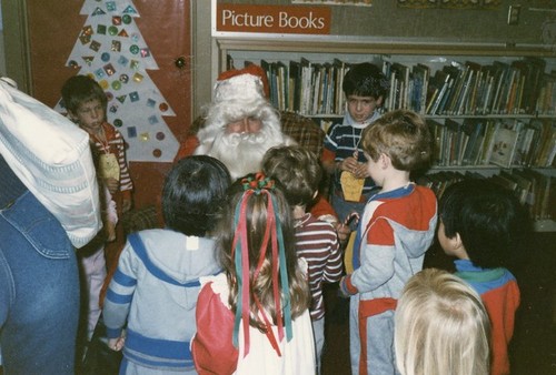 Santa Claus Visting the Children's Room