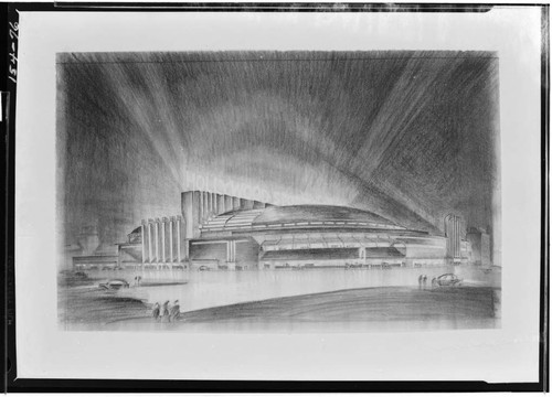 Hollywood Sports Arena. Architectural drawing