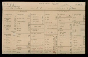 WPA household census for 314 S OLIVE, Los Angeles