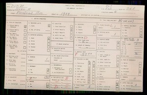 WPA household census for 1909 PONTIUS, Los Angeles
